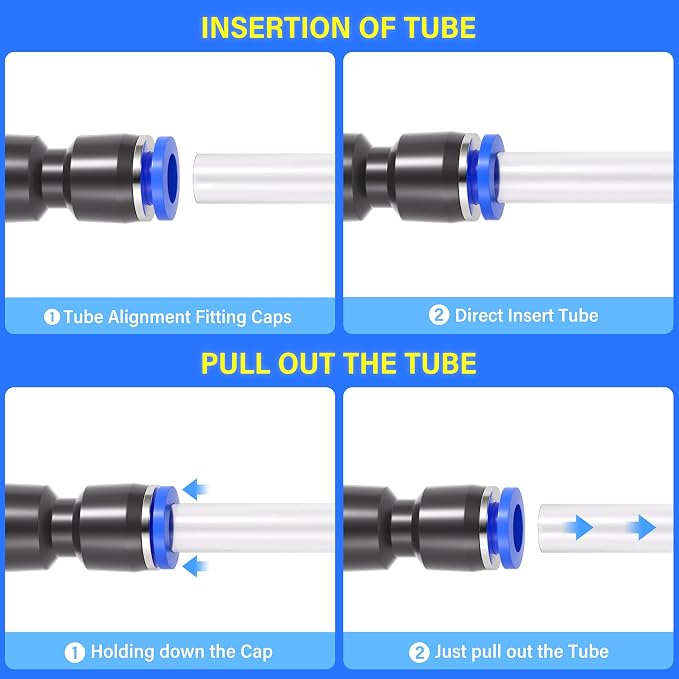TAILONZ PNEUMATIC Straight Push Connectors Plastic Quick Release Connectors Air - Image 6