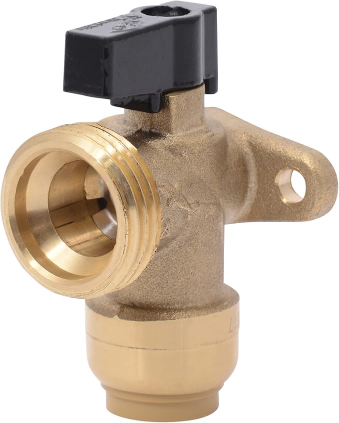 SharkBite 1/2 Inch x 3/4 Inch MHT Washing Machine Angle Valve, Push To Connect by SharkBite