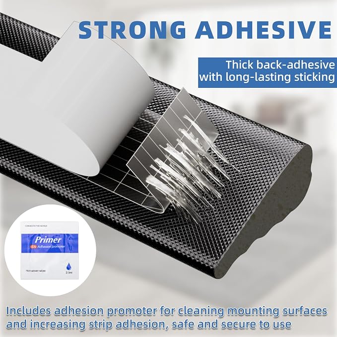 2Pcs x196”Black Wedge Weather Stripping Door Seal Strip - Image 9