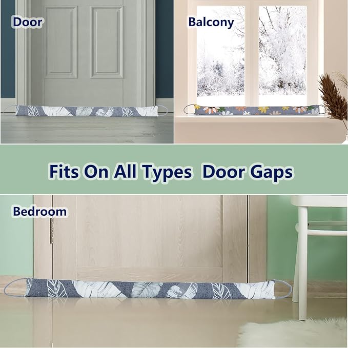 2 Pack 36 Inch 2.8 Inch Wide Slim Under Door Blocker Door Draft Stopper - Image 7
