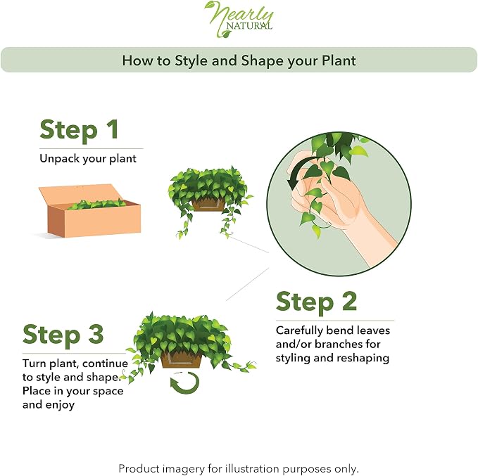Nearly Natural 34 in Artificial Pothos Ivy Plant - Image 5
