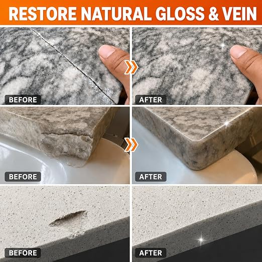 Granite Epoxy Repair Kit for Countertop, Color Match for Chips & Cracks | - Image 2