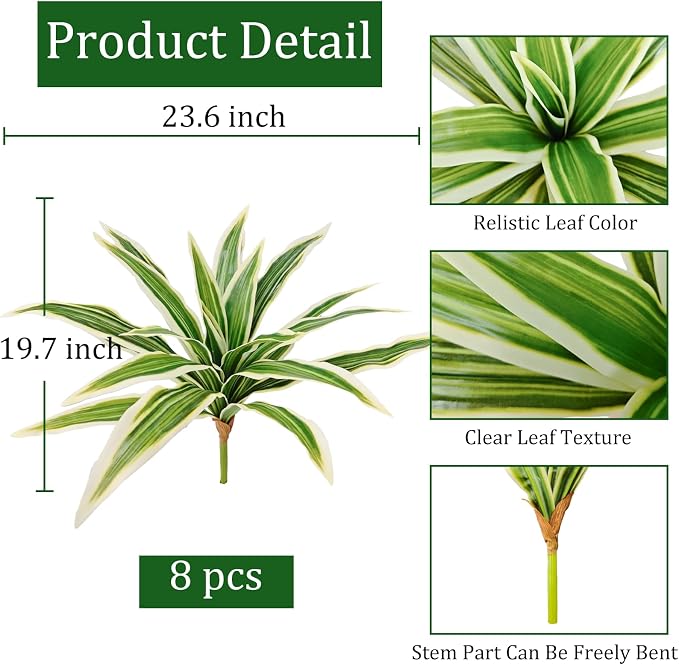 Fake Ferns, 2 Planter 35in Outdoor Faux Plants UV Resistant, 3D Real Touch Fake - Image 2