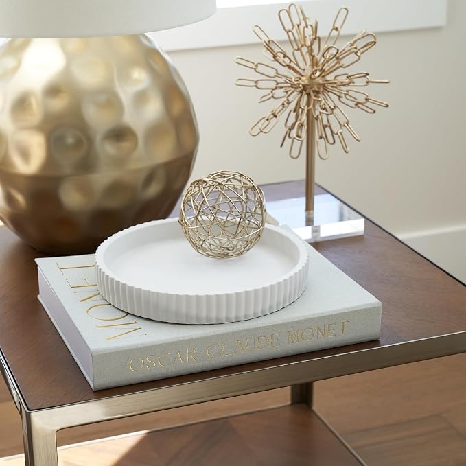 Decorative Concrete Tray & Book Decor Set - Image 8