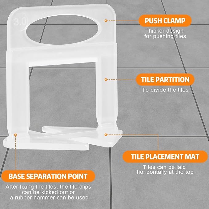 DGSL 4500 Pcs Tile Spacers 1/32 Inch, Tile Leveling System - Image 5