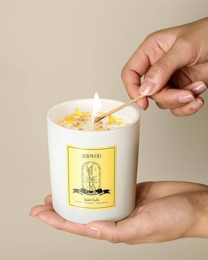 AOOVOO Vanilla Scented Candles for Women - Image 5