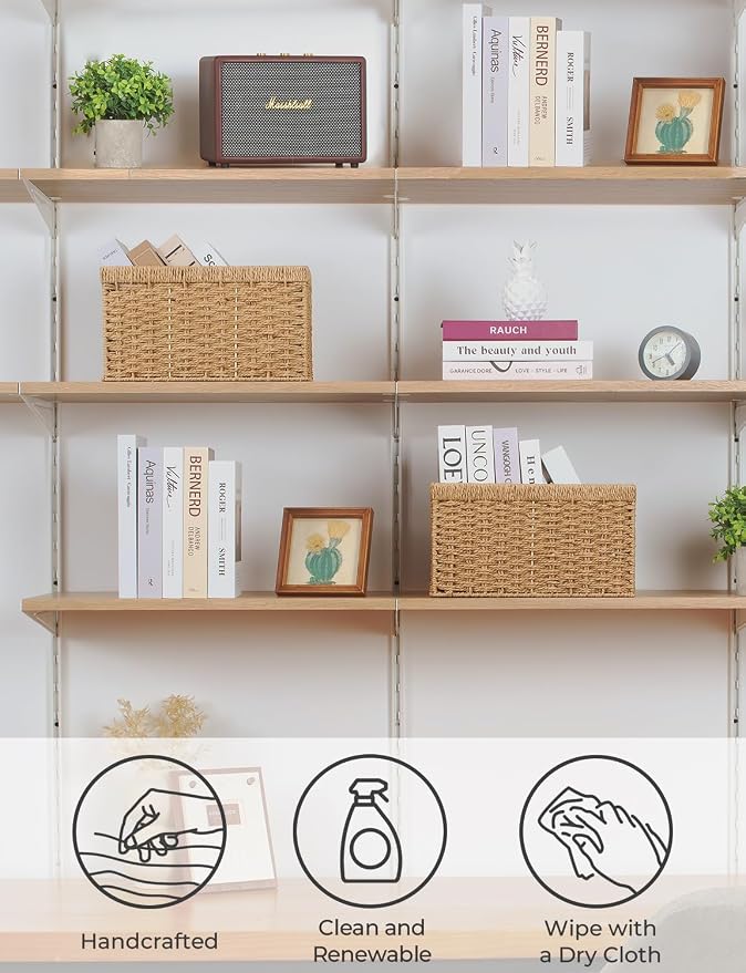 StorageWorks Wicker Storage Baskets - Image 4