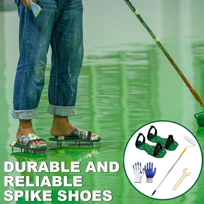 4PCS 9in Spiked Roller for Self-Leveling Concrete | 4PCS 9in spiked rollers for - Image 7