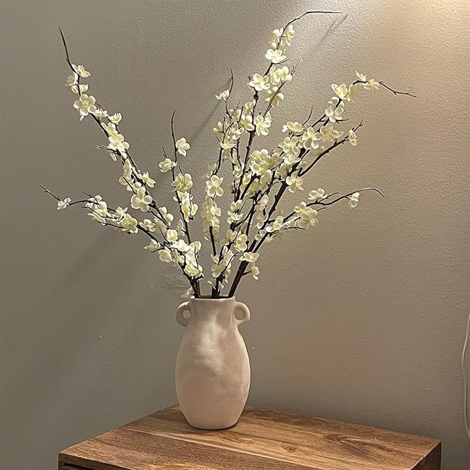 Ammyoo 4Pcs Cherry Blossom Branches Artificial Flowers - Image 3