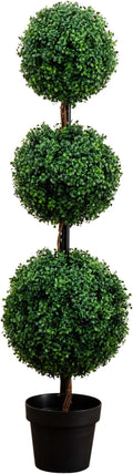 Nearly Natural 4 ft Artificial Triple Ball Boxwood Topiary Tree by NearlyNatural