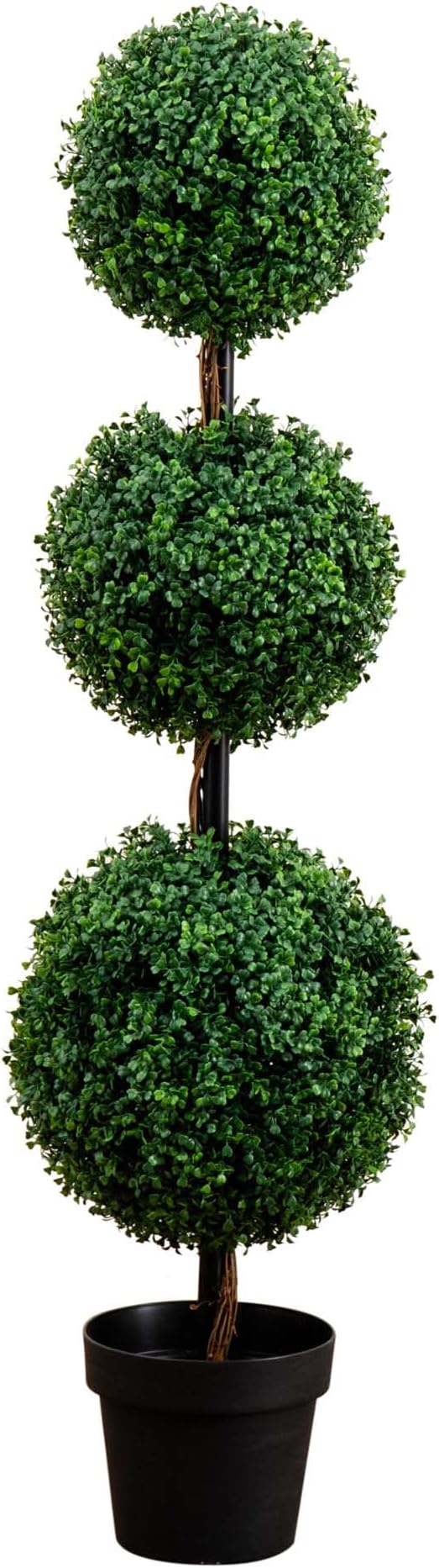 Nearly Natural 4 ft Artificial Triple Ball Boxwood Topiary Tree by NearlyNatural