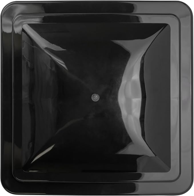 14 Inch RV Roof Vent Cover Replacement Vent Lid Black - Image 6