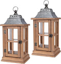 Bdor 15 Inch Outdoor Decorative Lanterns, galvanized tops, decorative candle by Bdor