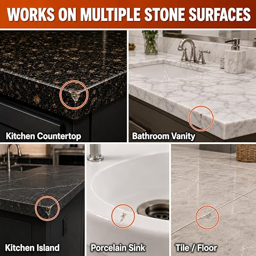 Granite Epoxy Repair Kit for Countertop, Color Match for Chips & Cracks | - Image 5