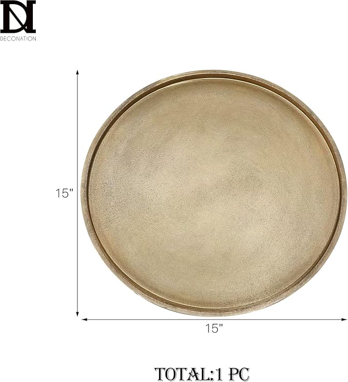 DN DECONATION Gold Tray, 14.76“ Decorative Trays - Image 6