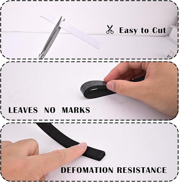 1 inch Wide x 1/8 inch Thick Foam Tape Single Sided, Closed Cell Door - Image 6