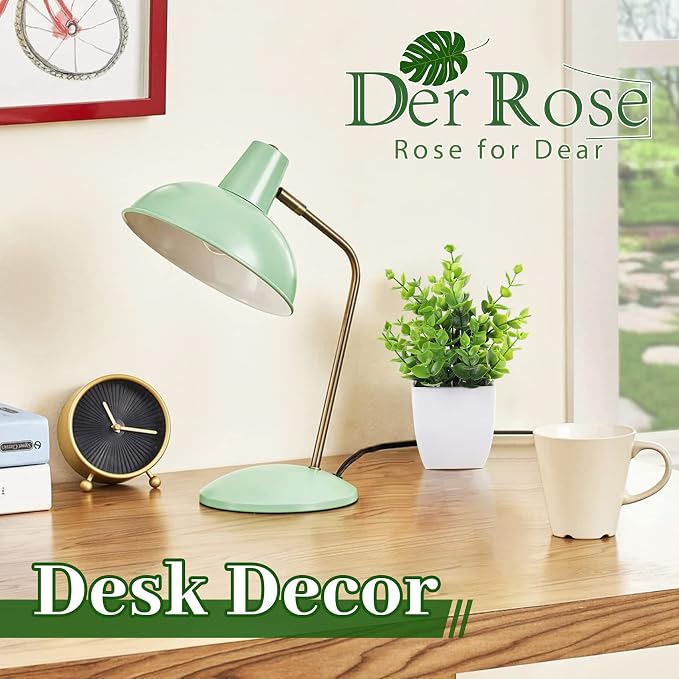 Der Rose 4 Pack Fake Plants, no-care potted greenery, - Image 5