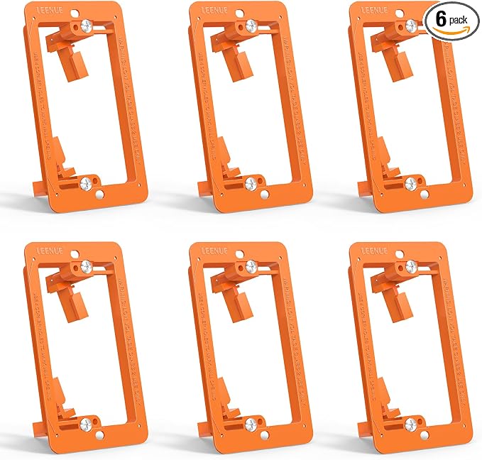 6 Pcs Low Voltage Mounting Bracket by LEENUE