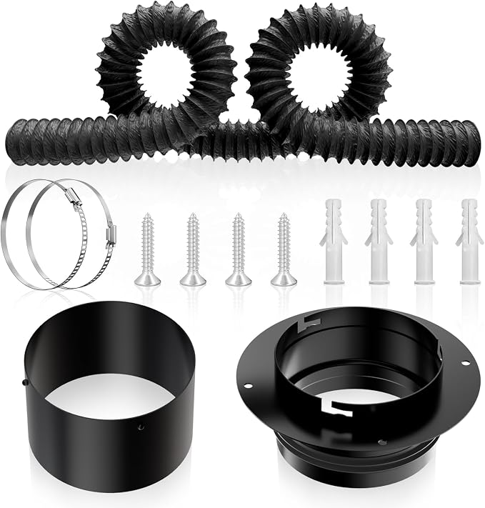 Hon&Guan Dryer Vent Connector, High Quality Iron Twist Lock Dryer Vent Wall by HonGuan
