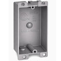 Plastic Electrical Box, Shallow Remodel Box, 8 Cubic Inch Grey Outlet Box by AirmontProducts