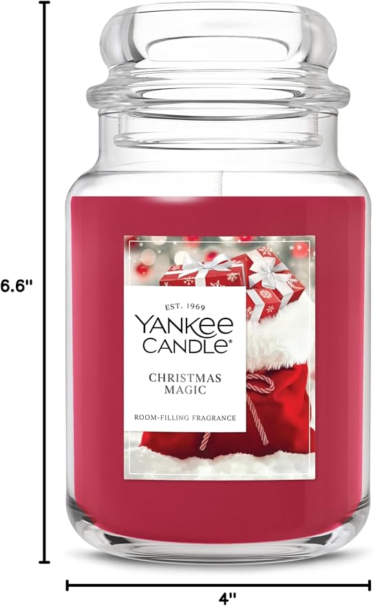 Yankee Candle Christmas Magic Scented Candle, 22oz Large Jar - Image 9