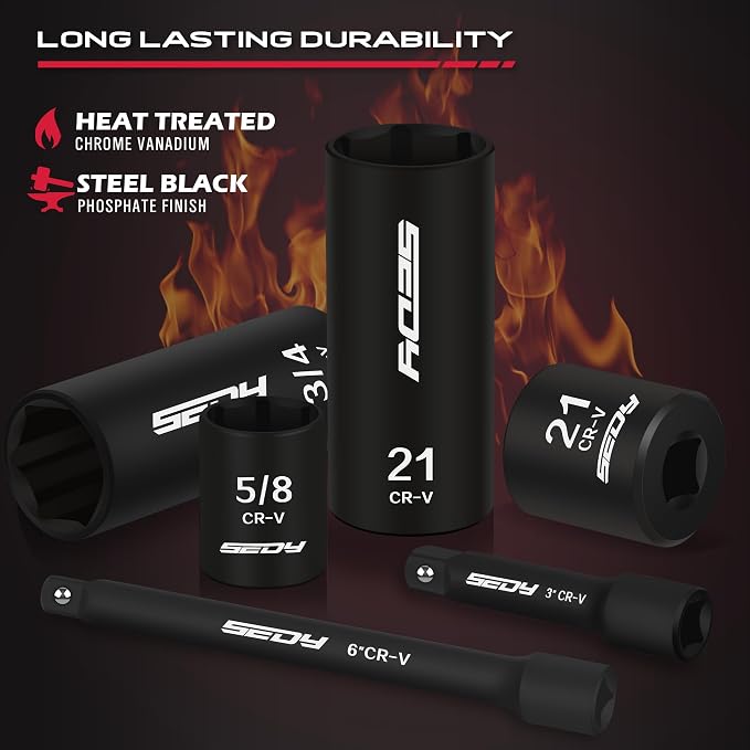 3/8" Drive Impact Socket Set - Image 5