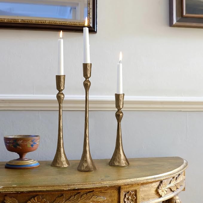 Vintage Cast Iron Taper Candle Holder - Image 5