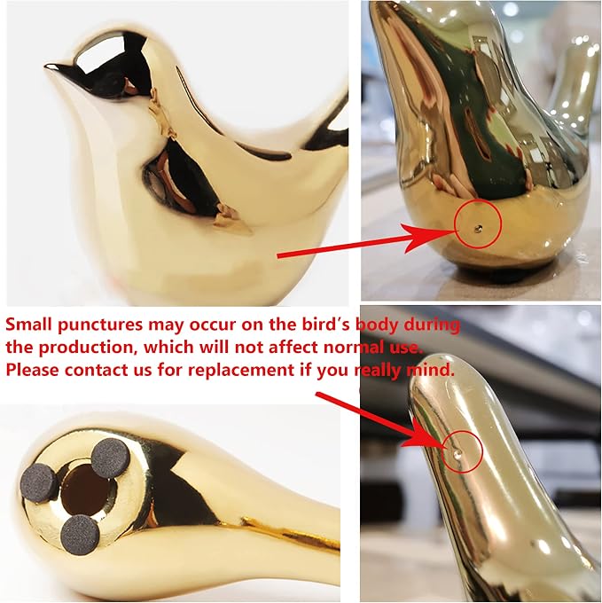 FANTESTICRYAN Small Birds Statues Home Decor, Modern Style, M&L | Ceramic - Image 6