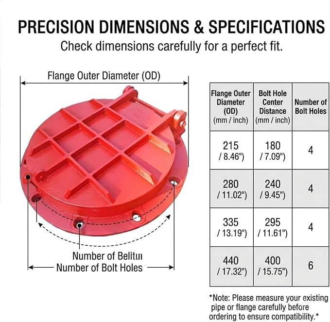 Duty Drain Irrigation Check Valve Round Flap Gate | 6mm solid metal - Image 2