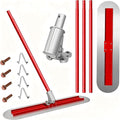 48" x 12" Thickened Stainless Steel Concrete Bull Float Tool Kit, Fresno by Unknown