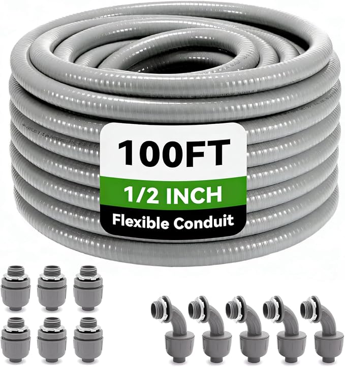 100 Foot Liquid-Tight Conduit Kit by Ohhose