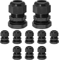Bonsicoky 1/2" NPT Nylon Cable Glands, Adjustable Cord Grip, Strain Relief by Bonsicoky