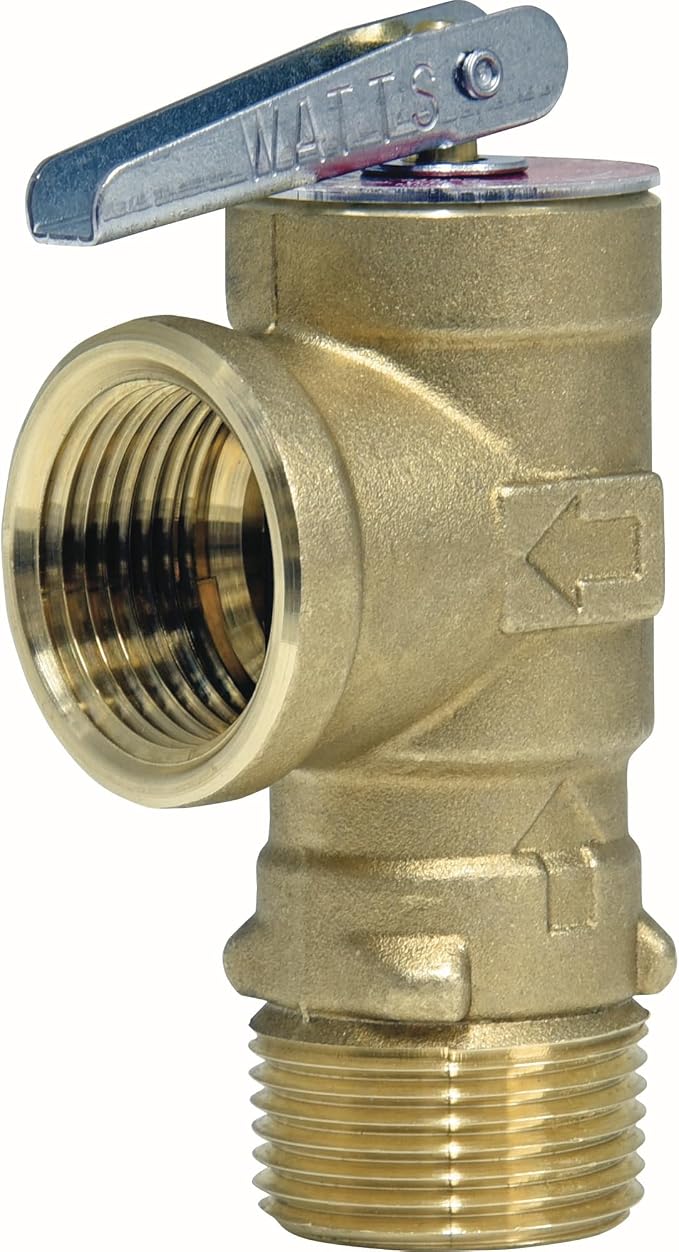 Watts Brass Poppet Type Pressure Relief Valve 3/4" NPT 75 psi ASME CSA | Poppet by WATTS