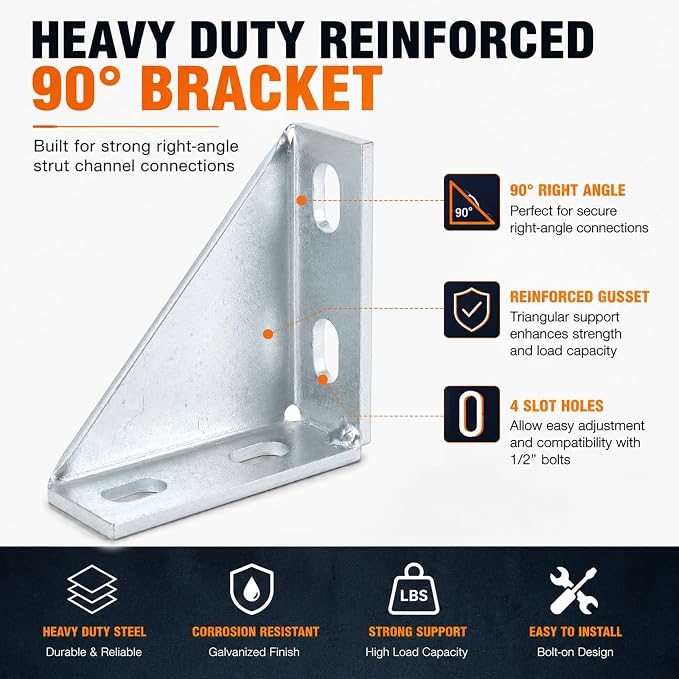 8 Pack 90 Degree Gusseted Fitting - Image 2
