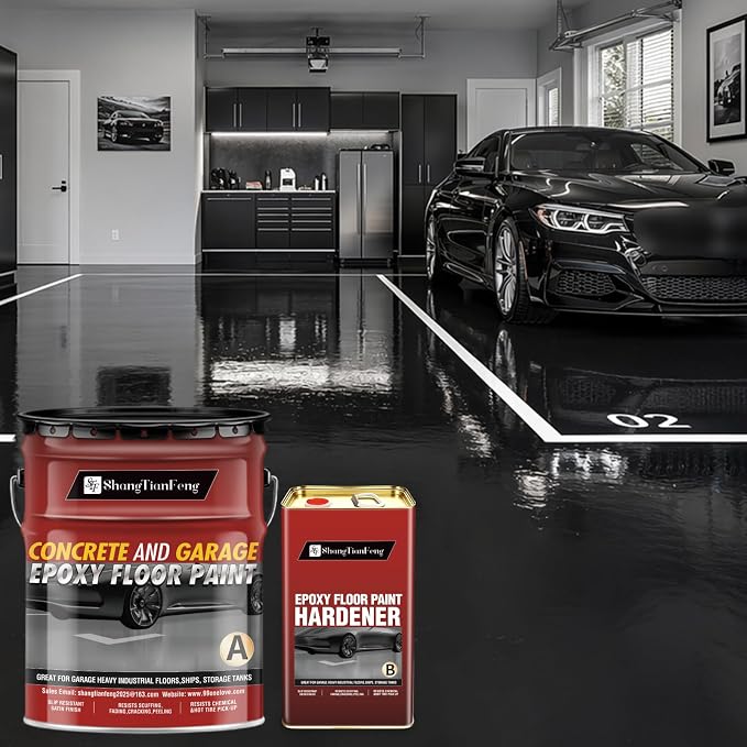 Two-Component Epoxy Floor Paint Kit, 4 Gallon Self-Leveling & Roller Coating - Image 2