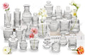 Clear Glass Bud Vase Set of 22 Pcs, Small Bud Vases in Bulk, Glass Crystal by JXINDUJU