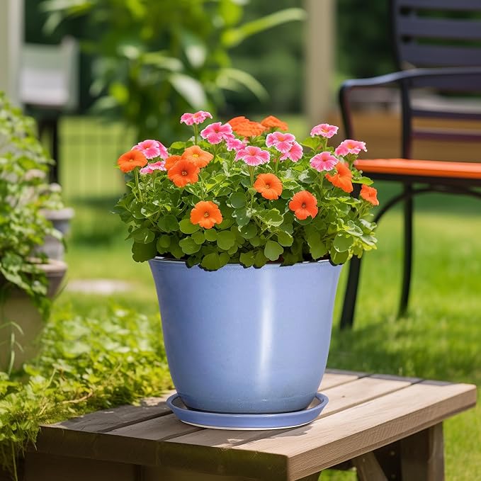 12 Inch Pots for Plants, Ceramic Planter - Image 4