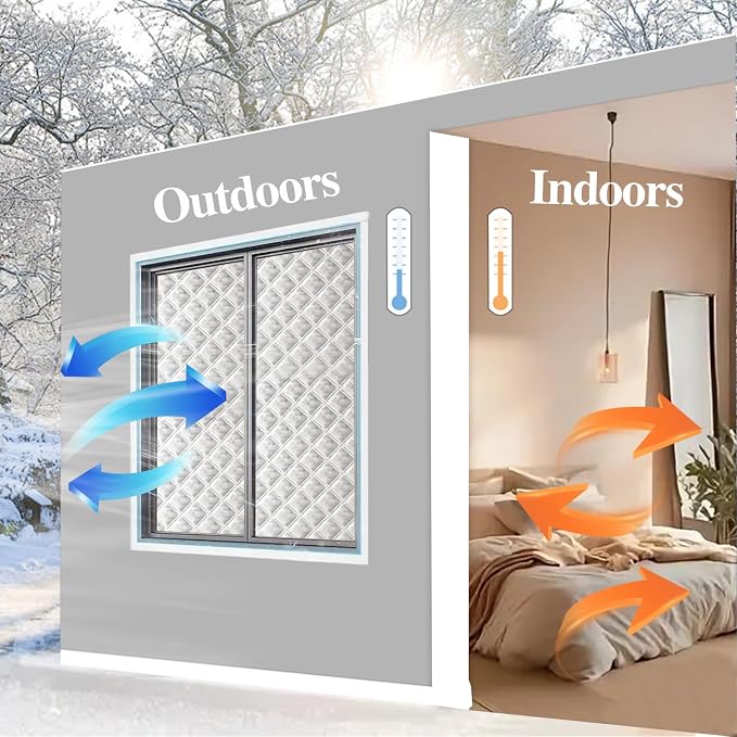 Window Insulation for Winter Draft Dlocker Adjustable Max Up To 59*79" Windows - Image 7