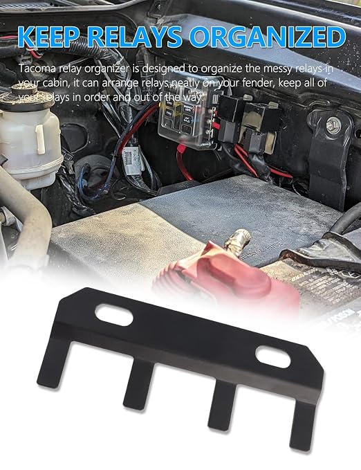Tacoma Relay Holder, Auxiliary Relay Box Bracket Bolt On Kit | Compatible - Image 2
