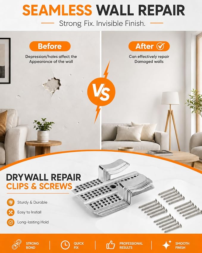 10 Pack Drywall Repair Clips, Drywall Clips Repair - Image 6