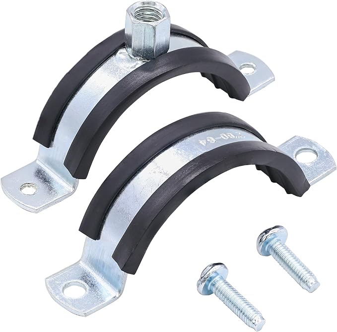 5 PCS Split Ring Pipe Hanger Heavy Duty Adjustable Pipe Bracket Clamp Wall - Image 3
