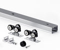 7FT/84in Sliding Pocket Door Hardware Kit, Aluminum Box Rail Kit, Commercial by EaseLife
