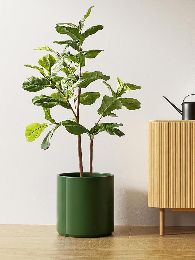 LE TAUCI 12 Inch Pot for Plants, Ceramic Planters for Indoor Plants, - Image 5
