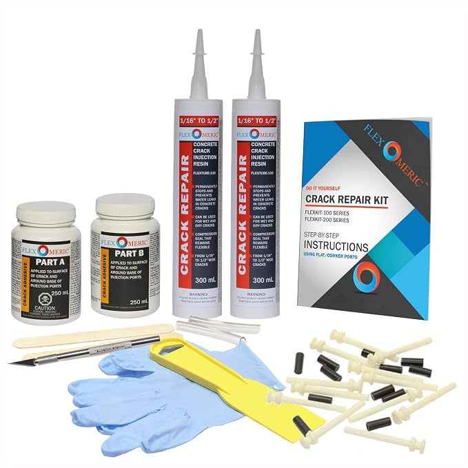 DIY Drill Foundation Crack Repair Kit by Flexomeric+Crack+Repair+Products