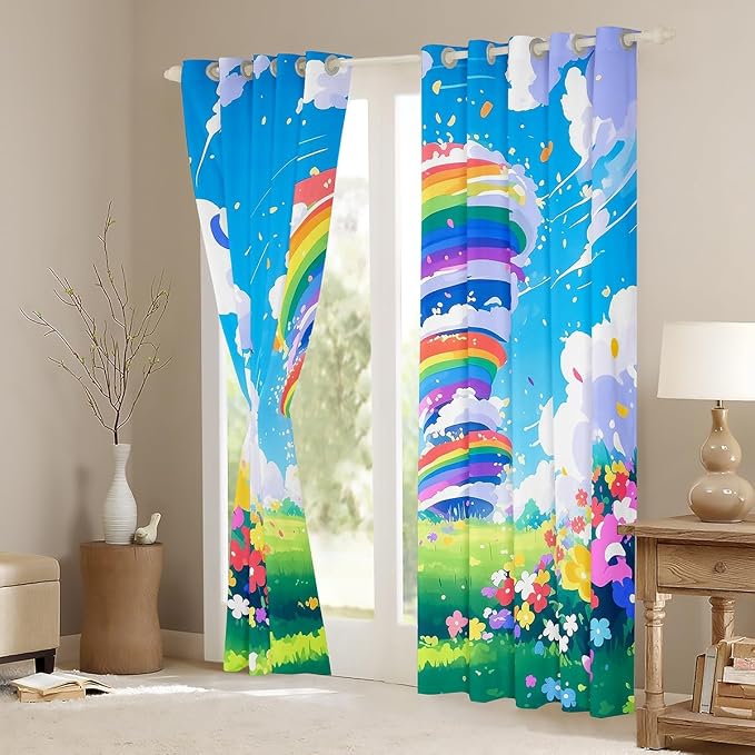 jejeloiu 3D Tornado Blackout Shades Window Treatments Natural Disaster Window - Image 3