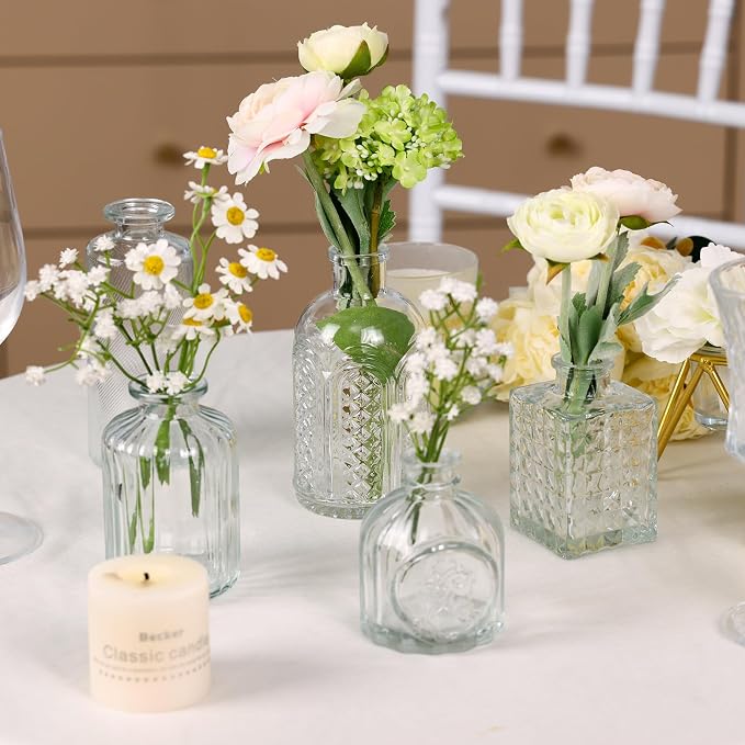 CUCUMI 24pcs Bud Vases for Centerpieces, Wedding Rustic Home Table Decor - Image 6