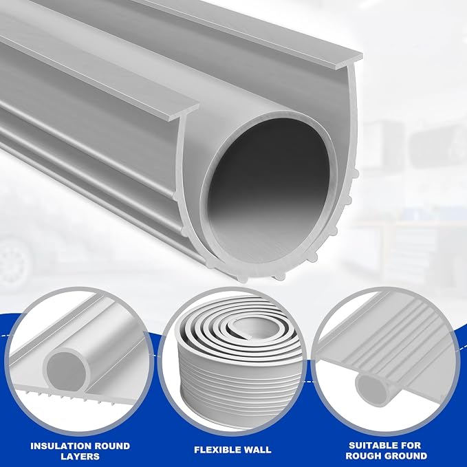 DGSL Garage Door Bottom Seal, 5/16 T-End Rubber Weather Stripping, 16 FT | U+O - Image 2