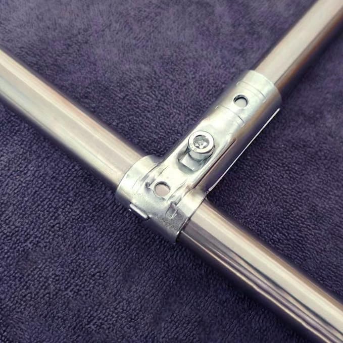 12 PCS 1/2'' T Pipe Clamps, Heavy-Duty Galvanized Steel Connectors | Chain Link - Image 3
