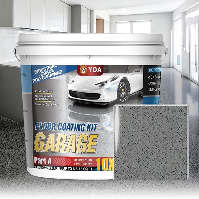 YOA Epoxy Colored Sand Floor Paint Kit | 100% Solids Content - Image 8
