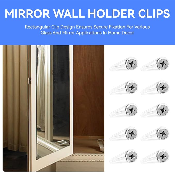 50 Cabinet Glass Retainer Clips, Window Screen Clips, Glass Retainer Clips | - Image 4